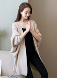 Batwing Sleeve Long Cardigan Sweaters Women 