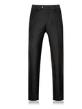 One Button Slim Men's Dress Suit Notched Collar Contrast Trim 