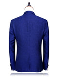 Men's Dress Suit Notched Collar One Button Bright Color Slim 