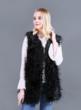 Faux Fur Vest Imitation Fur Ostrich Hair For Women 