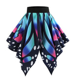 Retro Printed Butterfly Skirt