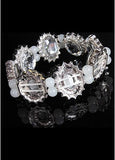 Pretty Bracelets With Rhinestones Elegant Alloy