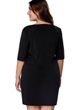 Women Dress Print Dress Black Casual Mini