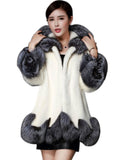Women Faux Fur Coat Winter Warm Thick Fur Jacket