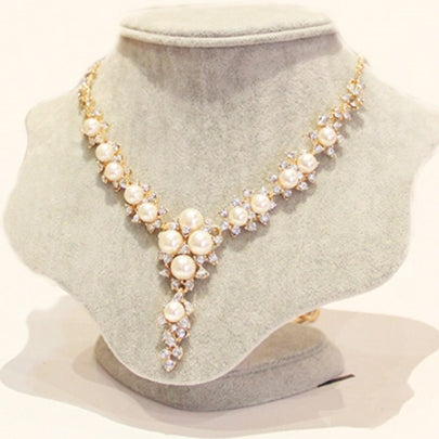  Fathion Elegant Pearl Women's Necklace