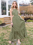 Sexy Polka Dot Backless Strap Dress