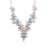 Cheap Glass Stone & Pearl Design Zinc Alloy Necklace