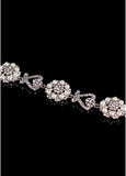 Stylish Bracelets With Rhinestones & Pearls Glamorous Alloy 