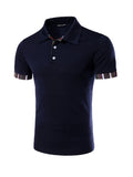 Cheap Mens Polo Collar Short Sleeve T-Shirt