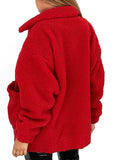 Elegant Faux Fur Coat Women Warm Soft Zipper Fur Jacket 