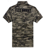 Cotton Polo Short-sleeved T-shirt Outdoor Army Camouflage 