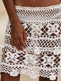 Vintage Crochet Beach Skirt Bottom