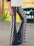 Amazing Printed Bell-bottoms Casual Pants