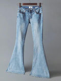 Modern Elastic Bell-bottoms Jean Pants Bottoms