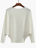 Tops Female Brief Batwing Casual Pullovers Jumper