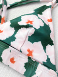 Floral Padded Cross Back Bikini