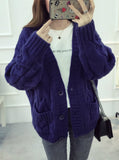 Spring Sweater Cardigan Female Twist Loose Sweater 