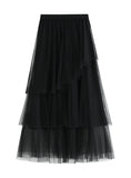 IRREGULAR GAUZE CAKE SKIRT