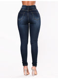WOMEN SLIM JEANS PENCIL PANTS