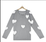 LOOSE LOVE V-NECK PULLOVER LONG SLEEVE SWEATER