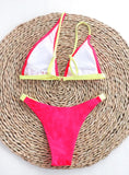 SEXY ONE-SHOULDER SOLID COLOR SWIMSUIT