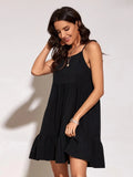 OPEN-BACK SWING SUSPENDER DRESS