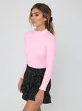 LONG SLEEVE HALF HIGH COLLAR BASE SLIM