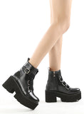 WOMEN'S ROUND HEAD SPONGE CAKE THICK HEEL