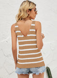 WOMEN KNITTED V-NECK TOP VEST