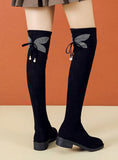 OVER-THE-KNEE BOOTS STRETCH CLOTH BOOTS