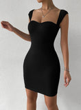 SEXY SLEEVELESS KNIT SLING DRESS