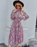 PRINTED BOHEMIAN CASUAL DRESS