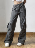 HEAVY METAL CHAIN RIBBON SPLICING PANT