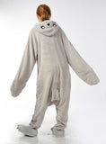 GRAY SEA LION FLANNEL CARTOON ANIMAL CONJOINED