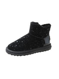 FEMALE RAINDROP VELVET WARM COTTON BOOTS