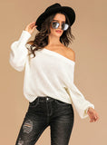 LONG SLEEVE LOOSE SOLID COLOR SWEATER