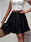 MID-WAIST CASUAL JOKER SKIRT