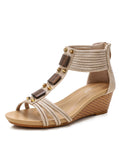 THICK PLATFORM WEDGE SANDALS