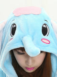 BLUE ELEPHONT COSTUME PAJAMAS ONESIE