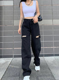 LOOSE TROUSERS HIGH WAIST PANT