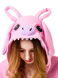 PINK CARTOON ONESIE PAJAMA POWDER PUDDING SHI DIZAI