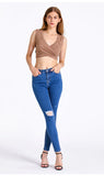 STRETCH JEANS HOLES PANT