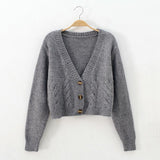 HIGH WAIST SOLID COLOR SWEATER WOMEN SMALL SWETER