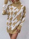 LAPELS MEDIUM-LENGTH KNITTED SWEATER
