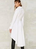 WOMEN BLOUSE LONG SLEEVES DOVETAIL ELEGANT VINTAGE SHIRT