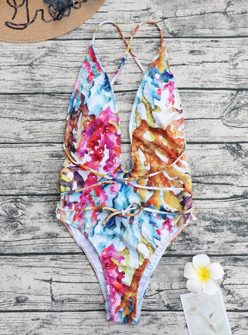 LADIES ONE-PIECE SEXY BEACH SWIMSUIT