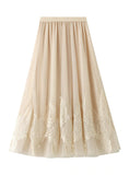 RETRO TEMPERAMENT GAUZE SKIRT