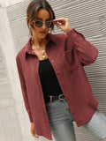 FASHION LOOSE LAPEL POCKET SHIRT