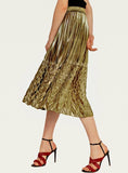 Pleated Skirt Long Waist Large Fishtail Skirt