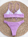 SEXY SOLID COLOR BIKINI